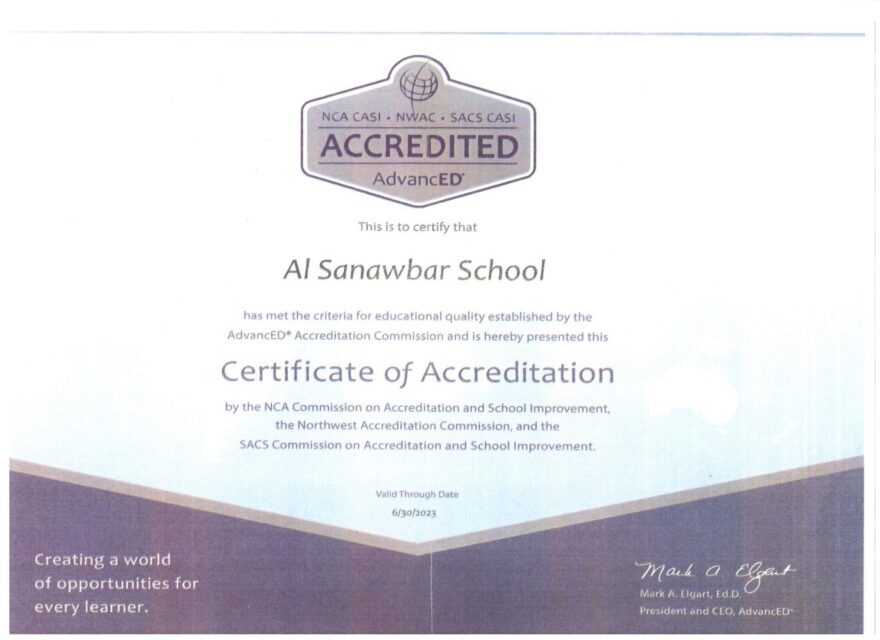 Our Advanced Certificate